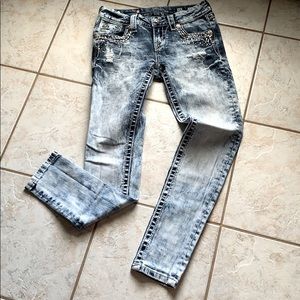 Miss Me ankle skinny jeans